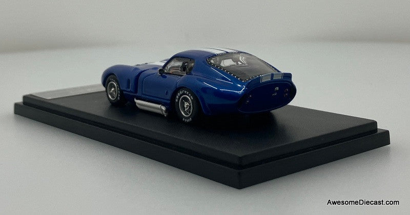 Shelby Daytona, Blue/Silver 1:64 Diecast Model Car by Fine Works64