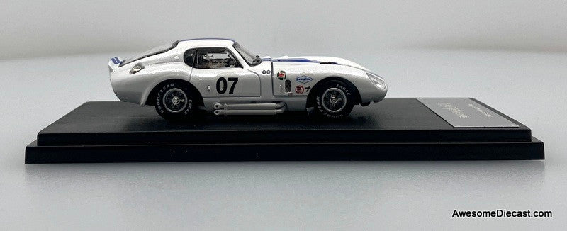 Shelby Daytona, White/Blue 1:64 Diecast Model Car by Fine Works64