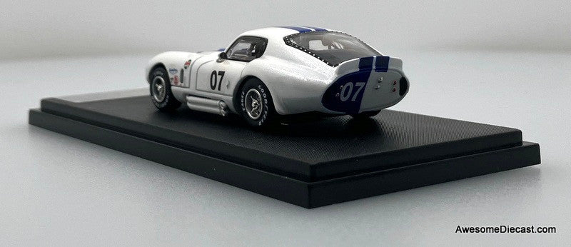 Shelby Daytona, White/Blue 1:64 Diecast Model Car by Fine Works64