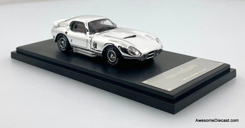 Shelby Daytona, Chrome Silver 1:64 Diecast Model Car by Fine Works64