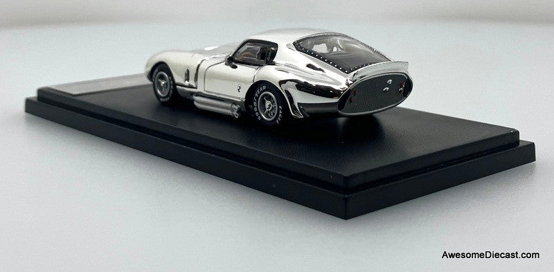 Shelby Daytona, Chrome Silver 1:64 Diecast Model Car by Fine Works64