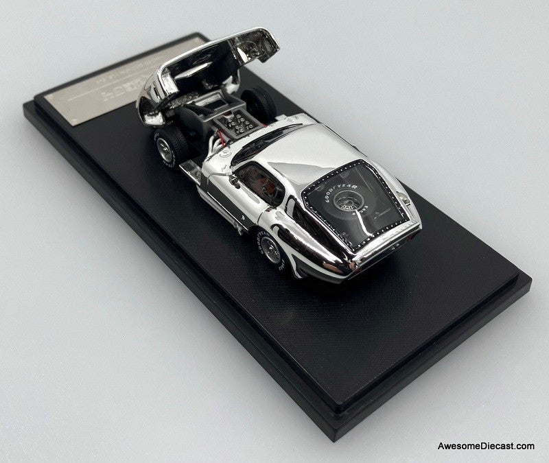 Shelby Daytona, Chrome Silver 1:64 Diecast Model Car by Fine Works64