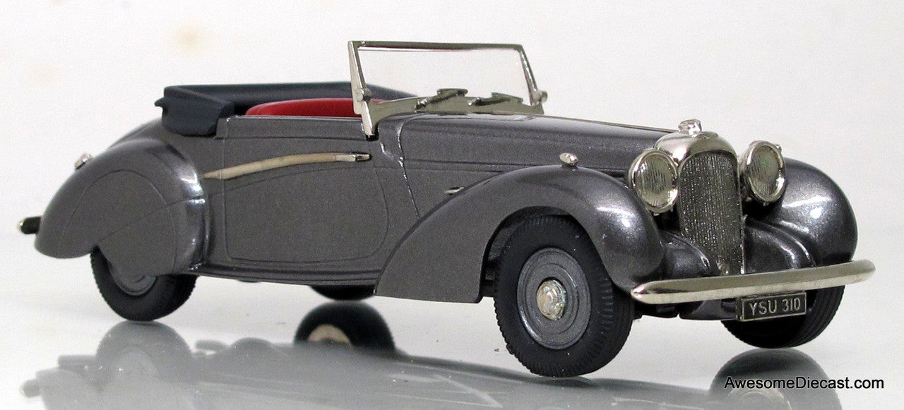 Lansdowne Models 1:43 1939 Lagonda V12 Rapide Drop Head Coupe, Gunmetal Gray