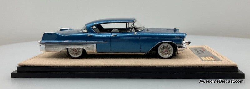 Stamp Models 1:43 1957 Cadillac Fleetwood 60 Special, Bahama Blue Metallic