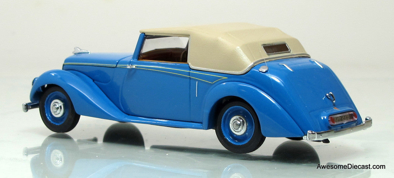 Oxford Diecast 1:43 Armstrong Siddeley Hurricane Closed: Bluebird Blue, Malcolm Campbell