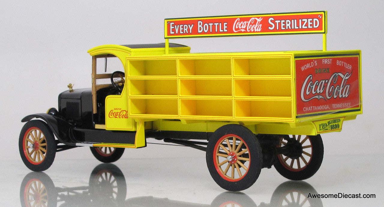 1927 Ford Coca-Cola Delivery Truck - Yellow/Black 1:24 Diecast