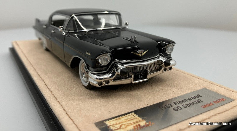 ミニカー StampModels Cadillac Fleetwood Brougham Stamp Models 1:43 1957 Cadillac Fleetwood 60 Special, Black