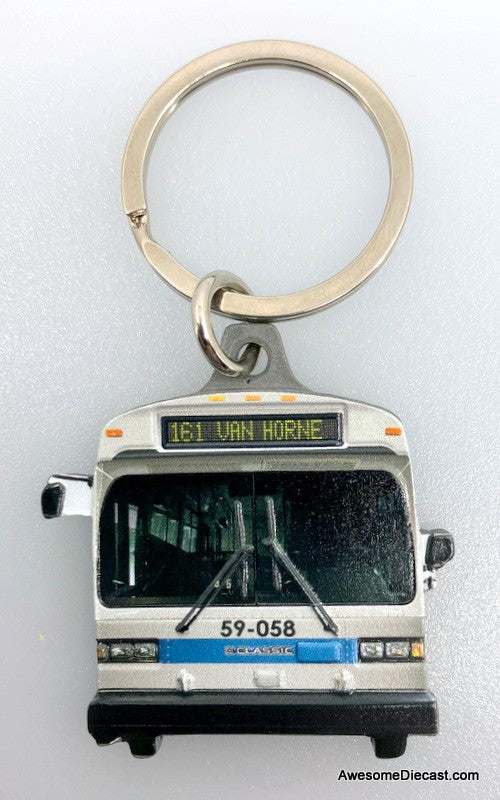 Iconic Replicas Limited Edition Metal Keychain: MCI Classic Transit Bus