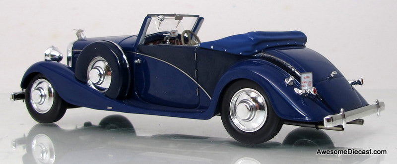 Minichamps 1:43 1935 Hispano-Suzia J12 Cabriolet, Dark Blue