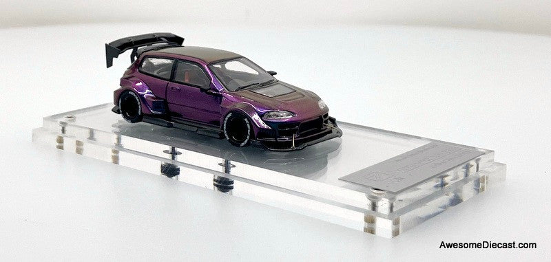 1996 Kevmannz EG6 Hatchback Widebody, Chameleon 1:64 Diecast Model Car by DCM
