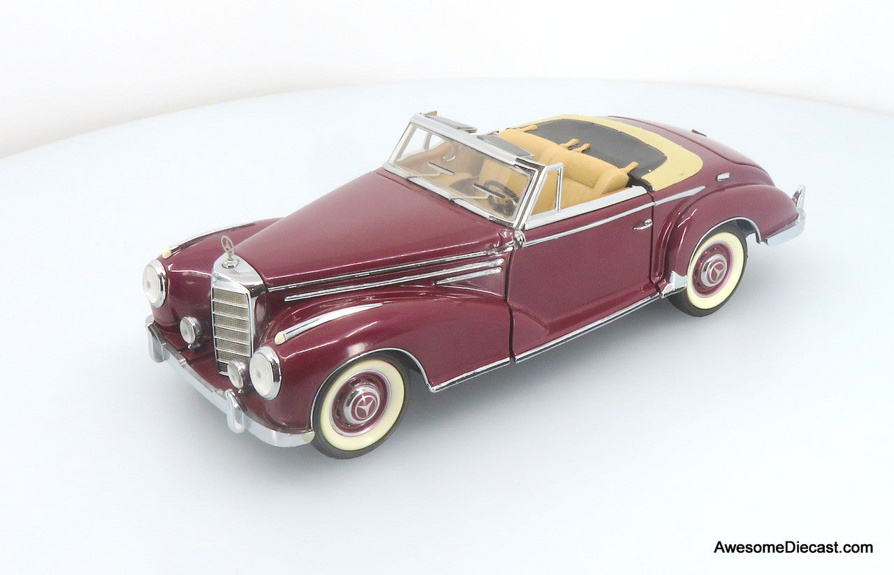 1957 Mercedes-Benz 300SC Roadster, Maroon 1:24 Diecast Model by Franklin Mint