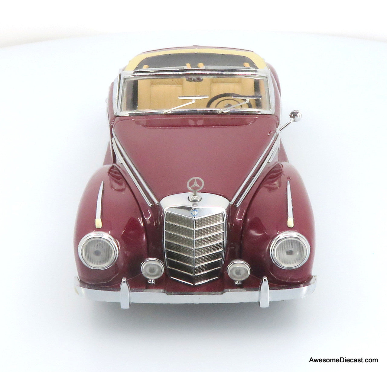 1957 Mercedes-Benz 300SC Roadster, Maroon 1:24 Diecast Model by Franklin Mint