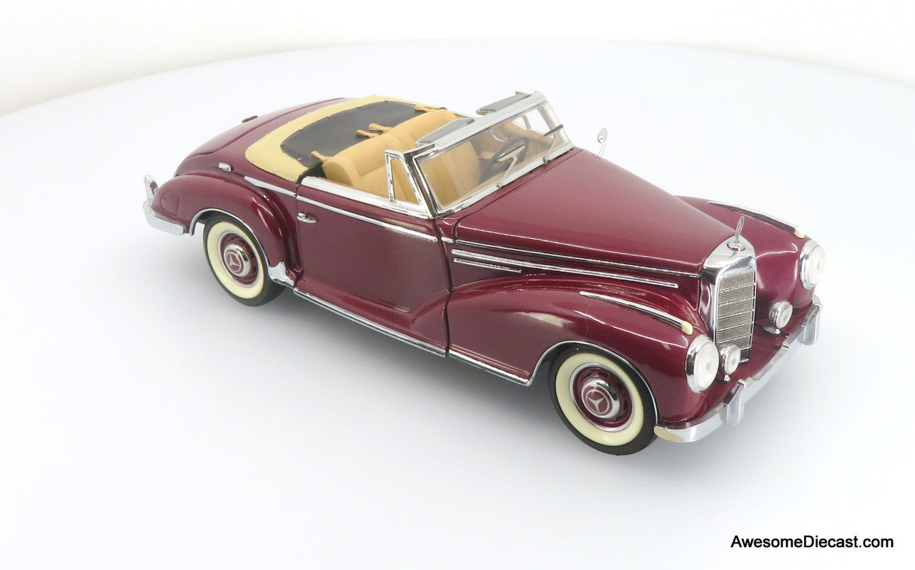 1957 Mercedes-Benz 300SC Roadster, Maroon 1:24 Diecast Model by Franklin Mint