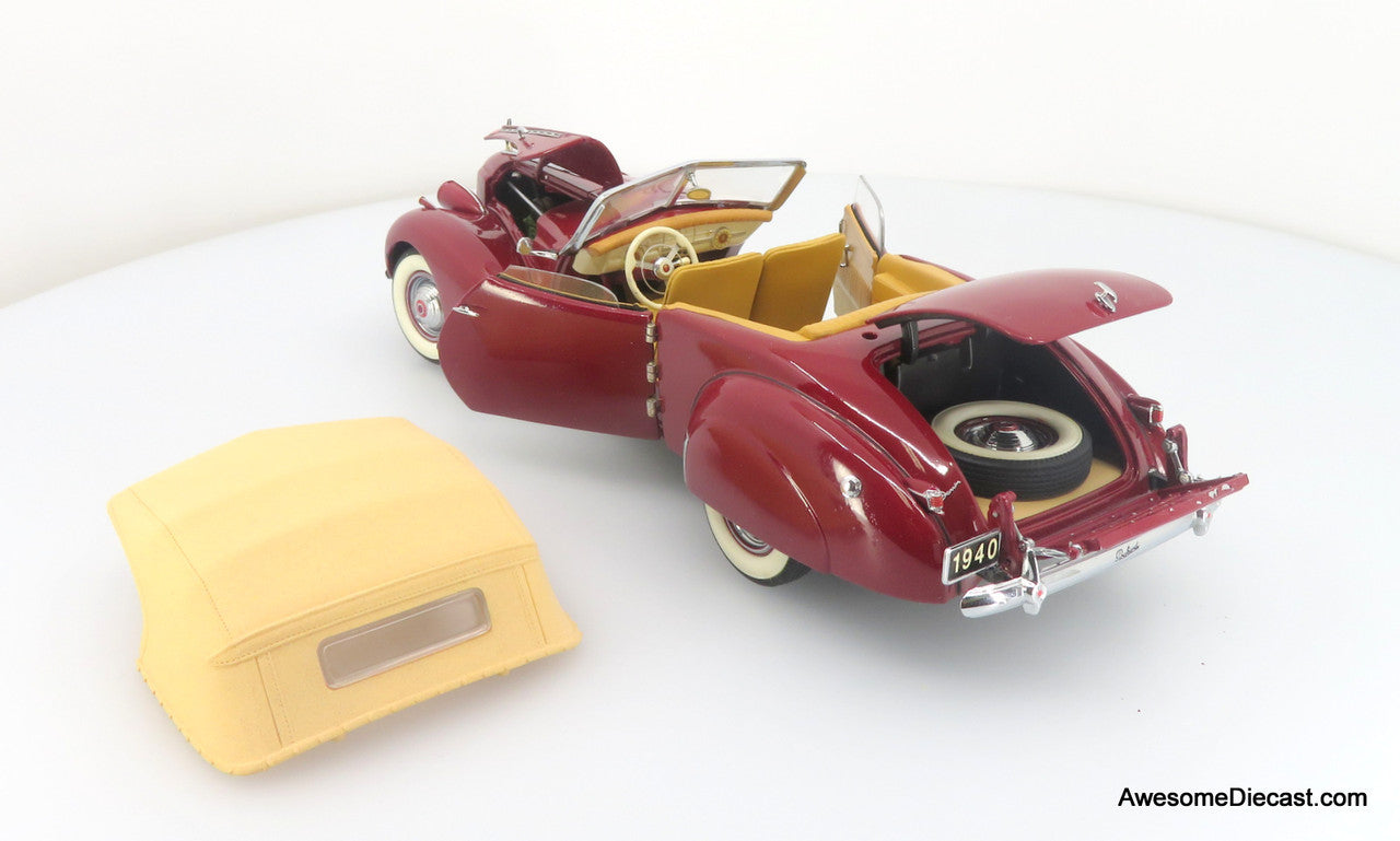 1940 Packard Custom - Maroon Convertible Victoria 1:24 Diecast