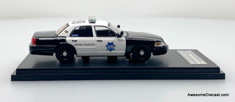 Ford Crown Victoria: San Francisco Police Department K-9 Unit 1:64 Diecast Model Car by Rollin