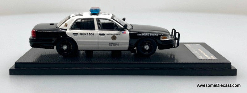 Ford Crown Victoria: San Diego Police Department K-9 Unit 1:64 Diecast Model Car by Rollin