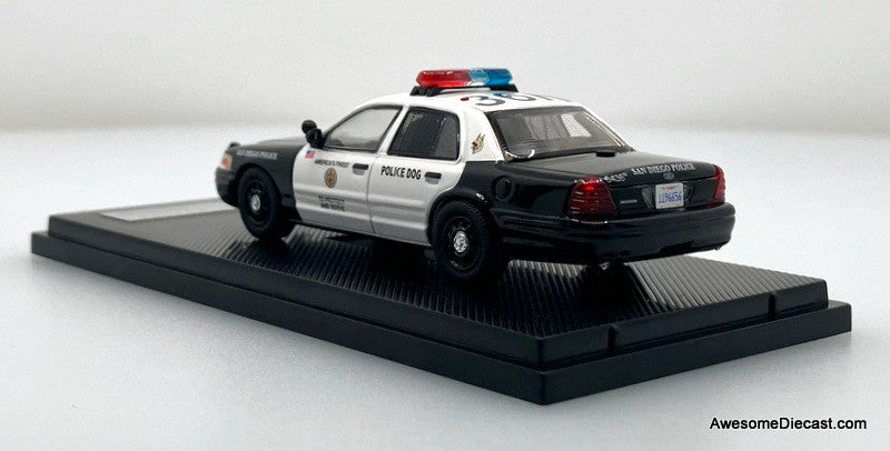 Ford Crown Victoria: San Diego Police Department K-9 Unit 1:64 Diecast Model Car by Rollin