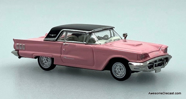 1960 Ford Thunderbird Convertible (Roof Up), Rose Pink 1:87 ABS