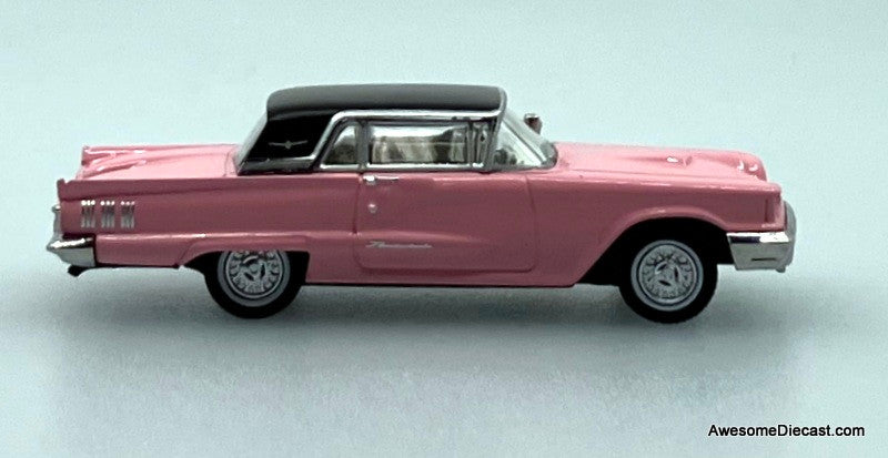 1960 Ford Thunderbird Convertible (Roof Up), Rose Pink 1:87 ABS
