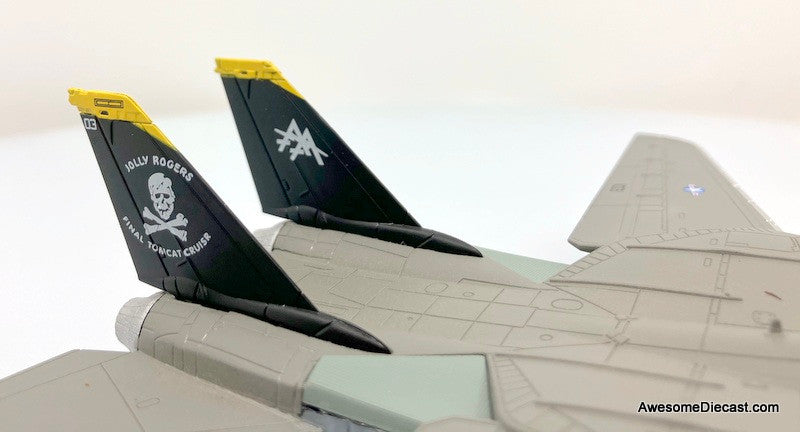 Flight Deck Models 1:100 Grumman F-14B Tomcat: USS John F Kennedy 2004 "Jolly Rogers" Last Tomcat Cruise