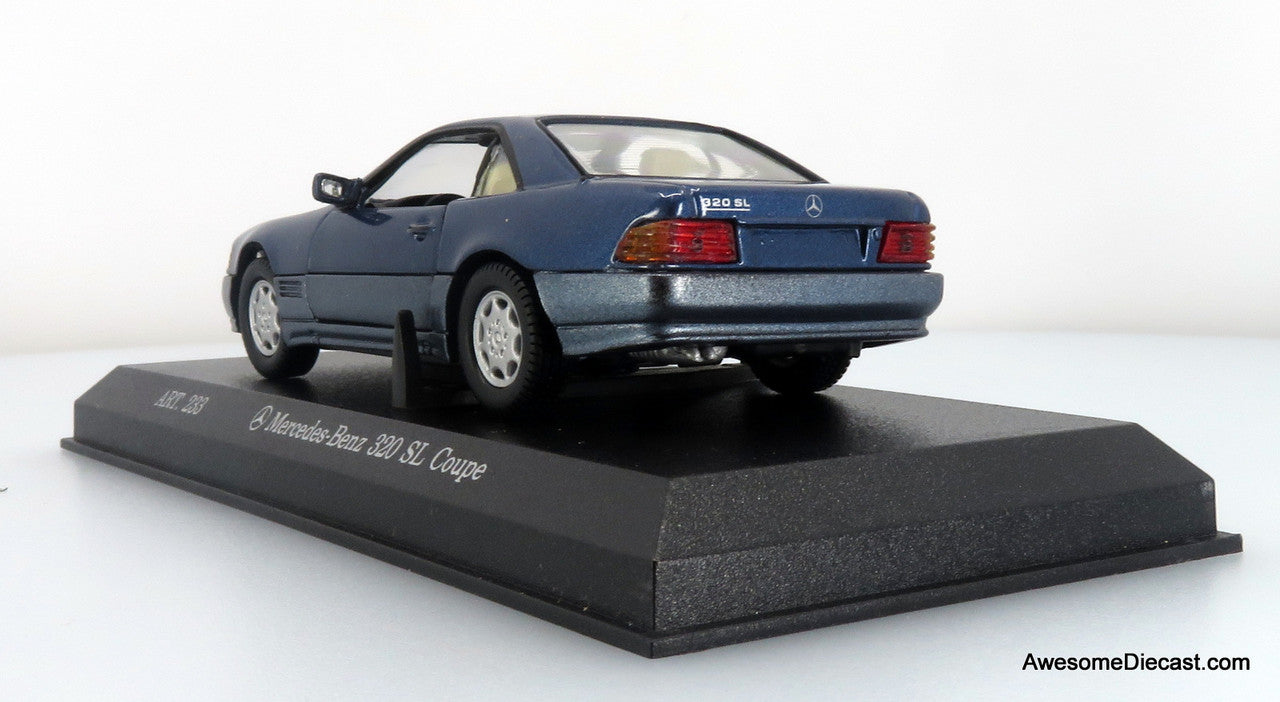 Mercedes-Benz 320 SL Coupe, Blue 1:43 Contemporary Diecast by