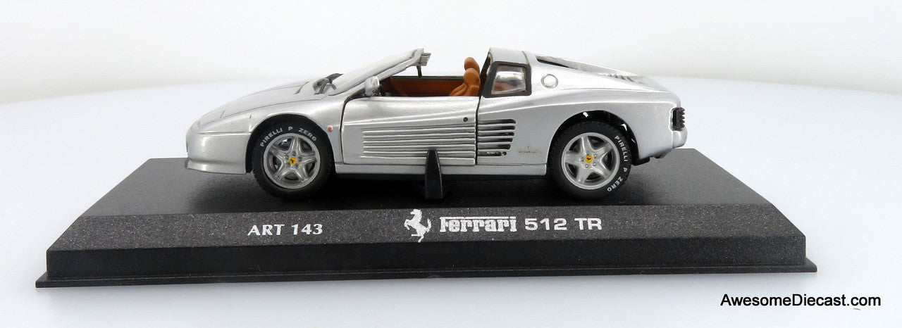 Ferrari 512 TR, Silver 1:43 Contemporary Diecast Model by Detail