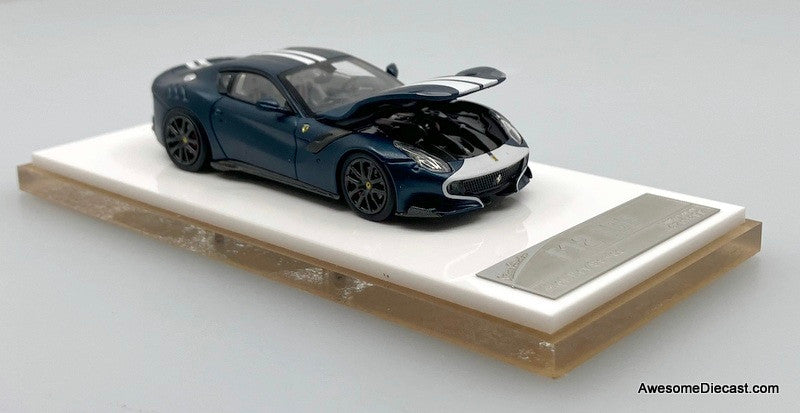 Ferrari F12 TDF, Tour De France Blue Metallic 1:64 Diecast Model Car by Stance Hunters