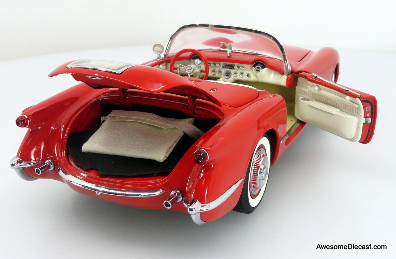 1955 Chevrolet Corvette, Red 1:24 Diecast Model Car by Danbury Mint