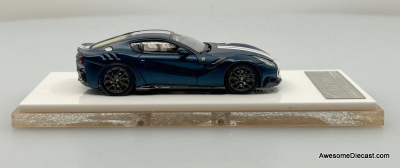 Ferrari F12 TDF, Tour De France Blue Metallic 1:64 Diecast Model Car by Stance Hunters