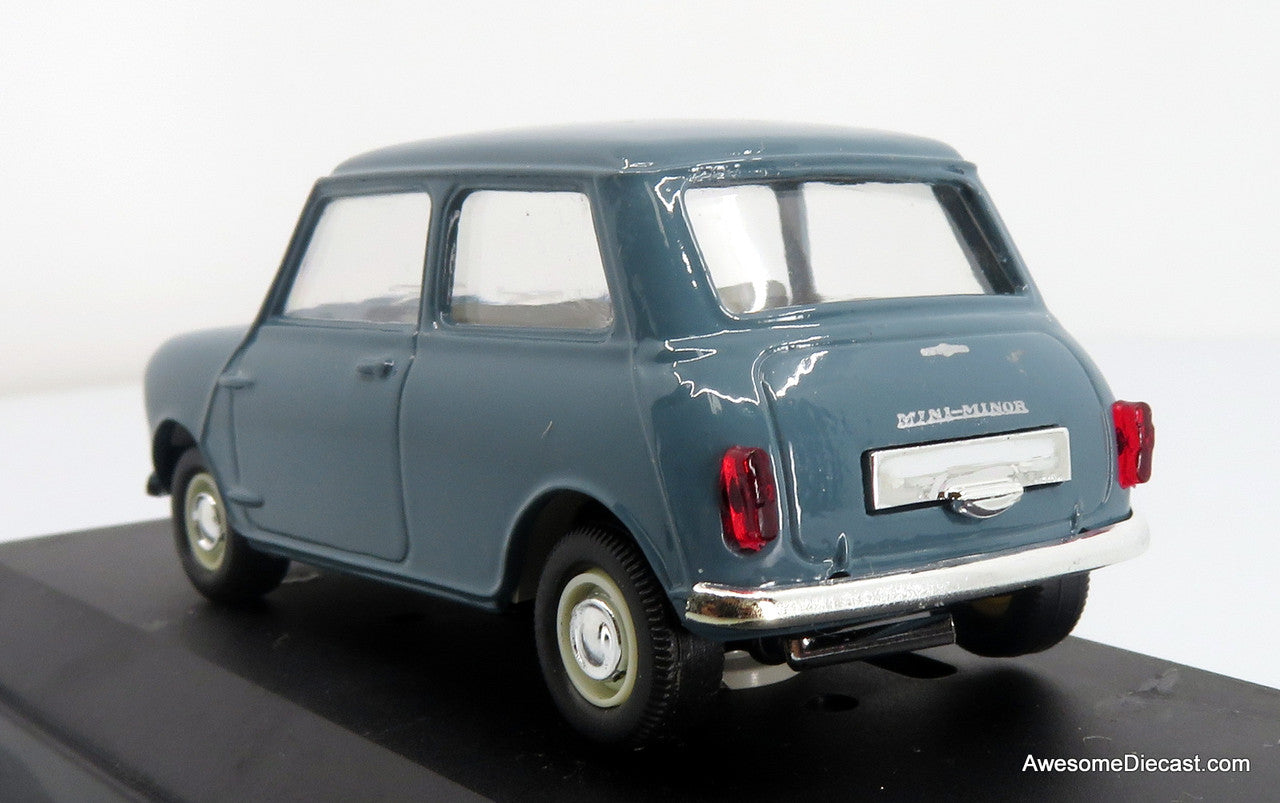 1959 Austin Morris Mini Cooper, Blue 1:43 Diecast Model Car by Vitesse