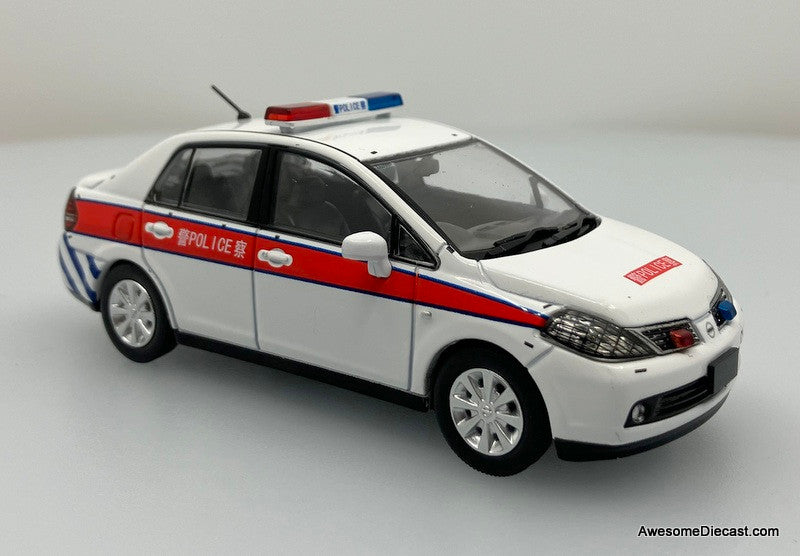 Only One!! YC Models 1:43 Nissan Tiida Police Car: Hong Kong Police