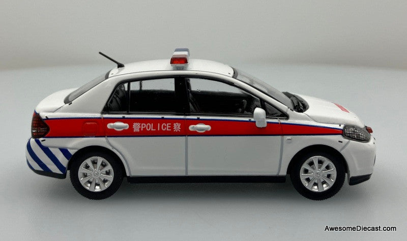 Only One!! YC Models 1:43 Nissan Tiida Police Car: Hong Kong Police