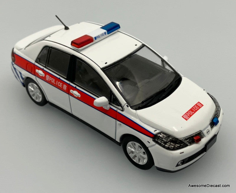 Only One!! YC Models 1:43 Nissan Tiida Police Car: Hong Kong Police