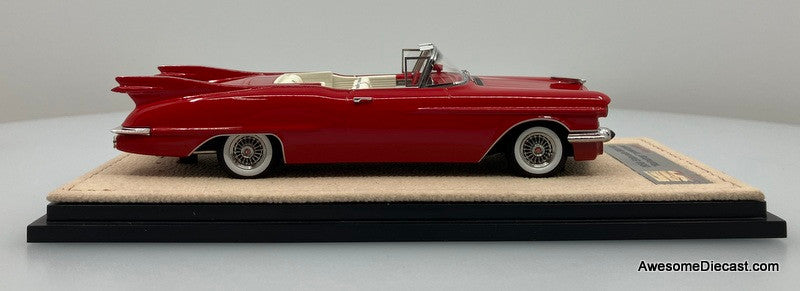Stamp Models 1:43 1958 Cadillac Eldorado Biarritz "Raindrop" Concept Convertible (Roof Down), Red