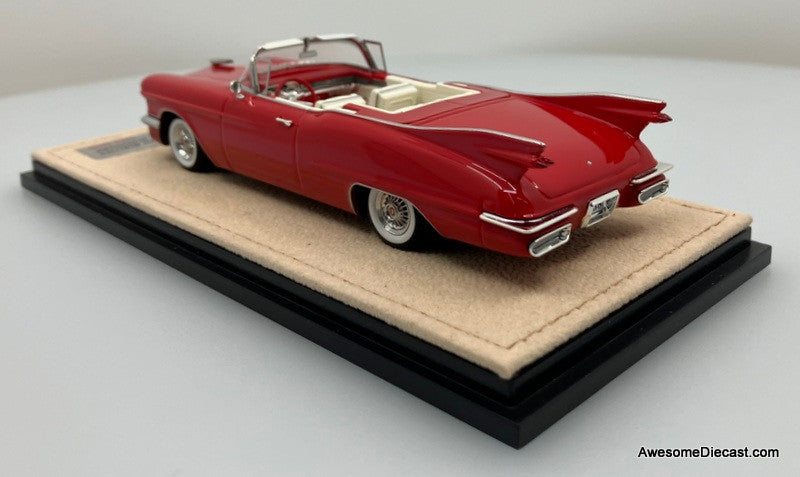 Stamp Models 1:43 1958 Cadillac Eldorado Biarritz "Raindrop" Concept Convertible (Roof Down), Red