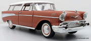 1957 Chevrolet Nomad, Two-Tone Pink & White 1:18 Die Cast Model Car by Road Signature