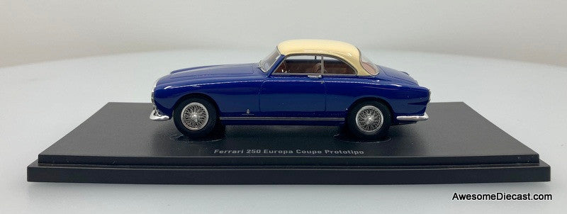 Masterpiece by Autocult 1:43 1953 Ferrari 250 Europa Coupe Prototipo, Metallic Blue/Cream