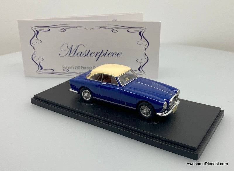 Masterpiece by Autocult 1:43 1953 Ferrari 250 Europa Coupe Prototipo, Metallic Blue/Cream