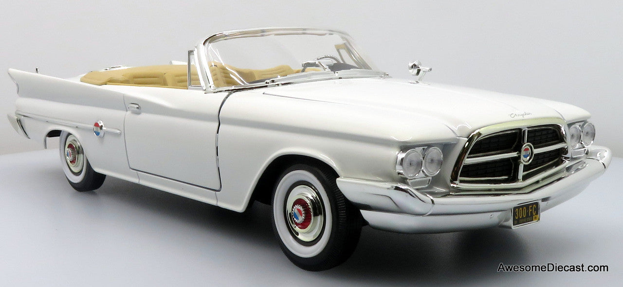 1960 Chrysler 300F, White 1:18 Diecast Model Car by Road Signature