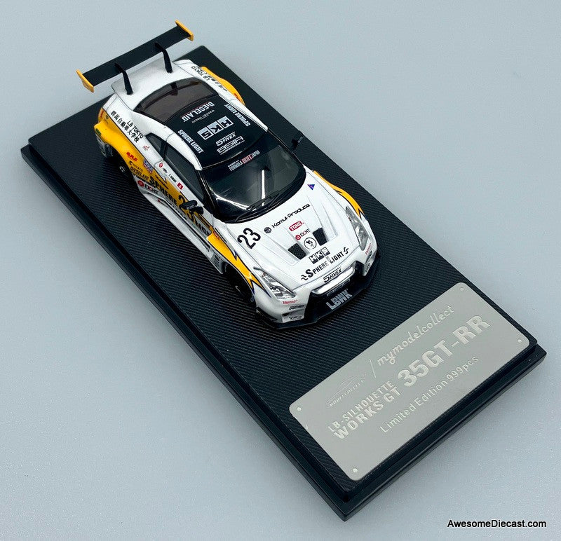 Nissan R35 GT-R LB Works Silhouette #23 Flash Livery 1:64 Diecast Model Car by My Model Collect