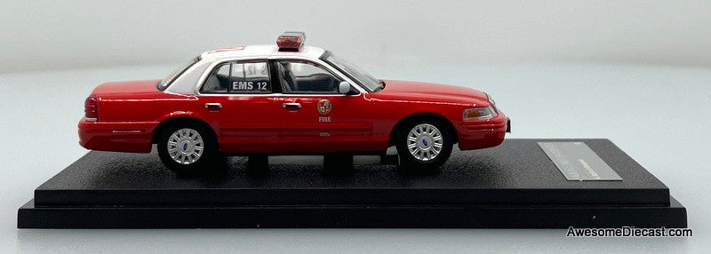 Ford Crown Victoria Los Angeles Fire Department (LAFD) 1:64 Diecast Model Car by Rollin