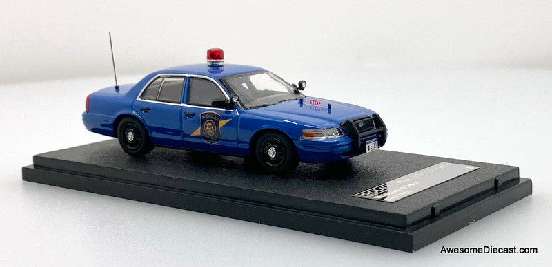 Ford Crown Victoria Police Interceptor: Michigan State Police 1:64 Diecast Model Car by Rollin