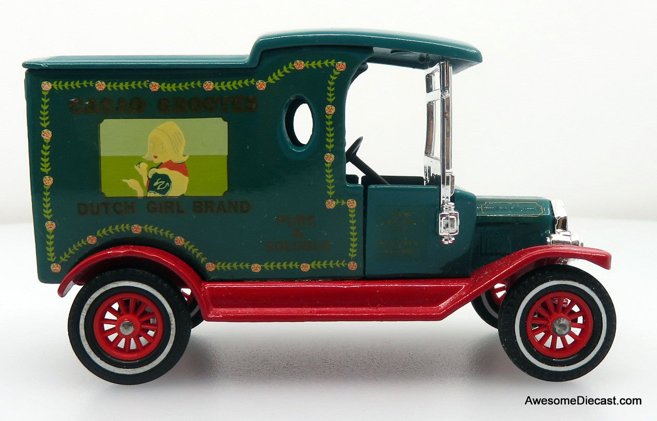 1912 Model T Ford Cacao Grootes, Green 1:43 Diecast Model Truck by Matchbox