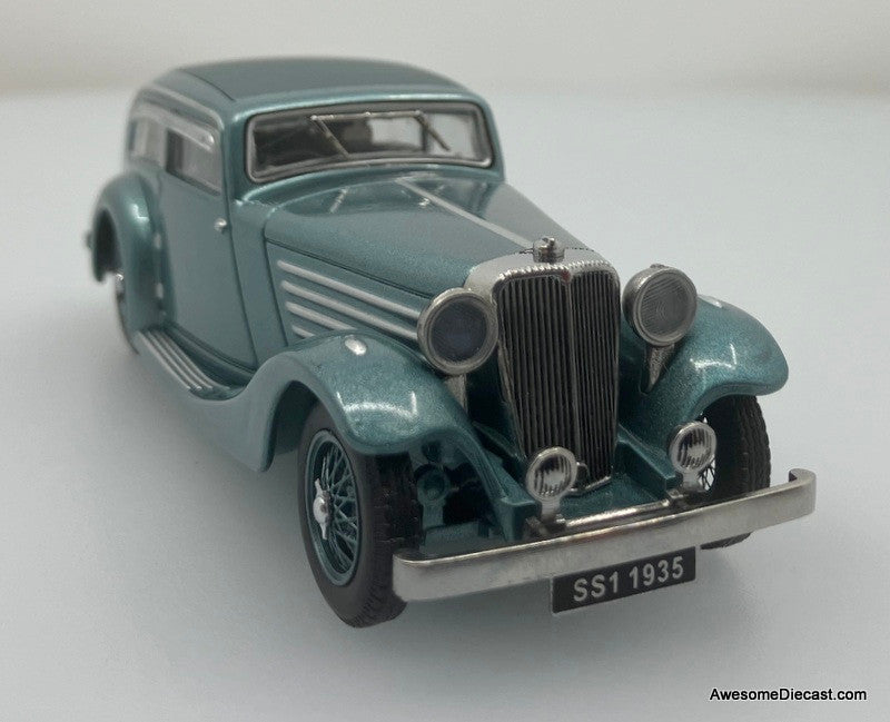 GFCC Models 1:43 1935 Jaguar SS1 Airline, Bermuda Blue