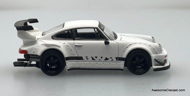 Porsche 930 RWB, White 1:64 Diecast Model Car by Model M