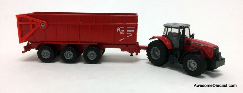 SIKU 1:87 Massey Ferguson Tractor w/Dump Trailer