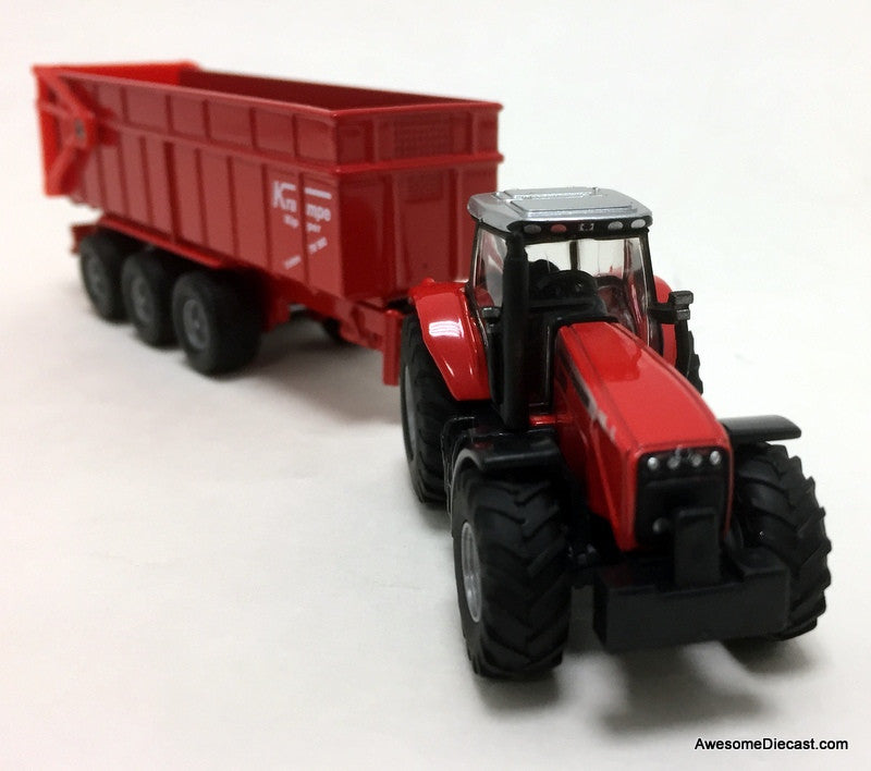 SIKU 1:87 Massey Ferguson Tractor w/Dump Trailer
