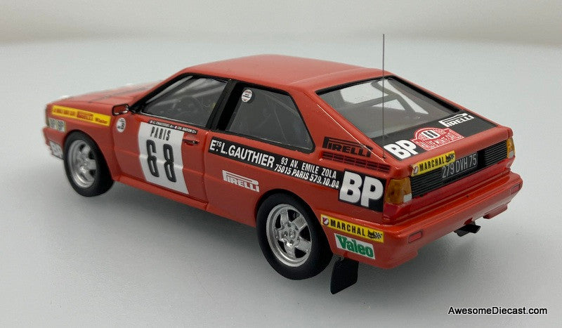 Trofeu 1:43 Audi Quattro #68: 1982 Monte Carlo Rally