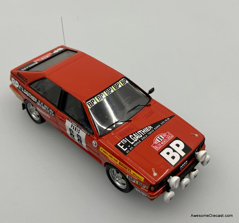 Trofeu 1:43 Audi Quattro #68: 1982 Monte Carlo Rally