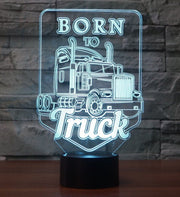 Iconic Replica 3D Display Lamp: Born To Truck!